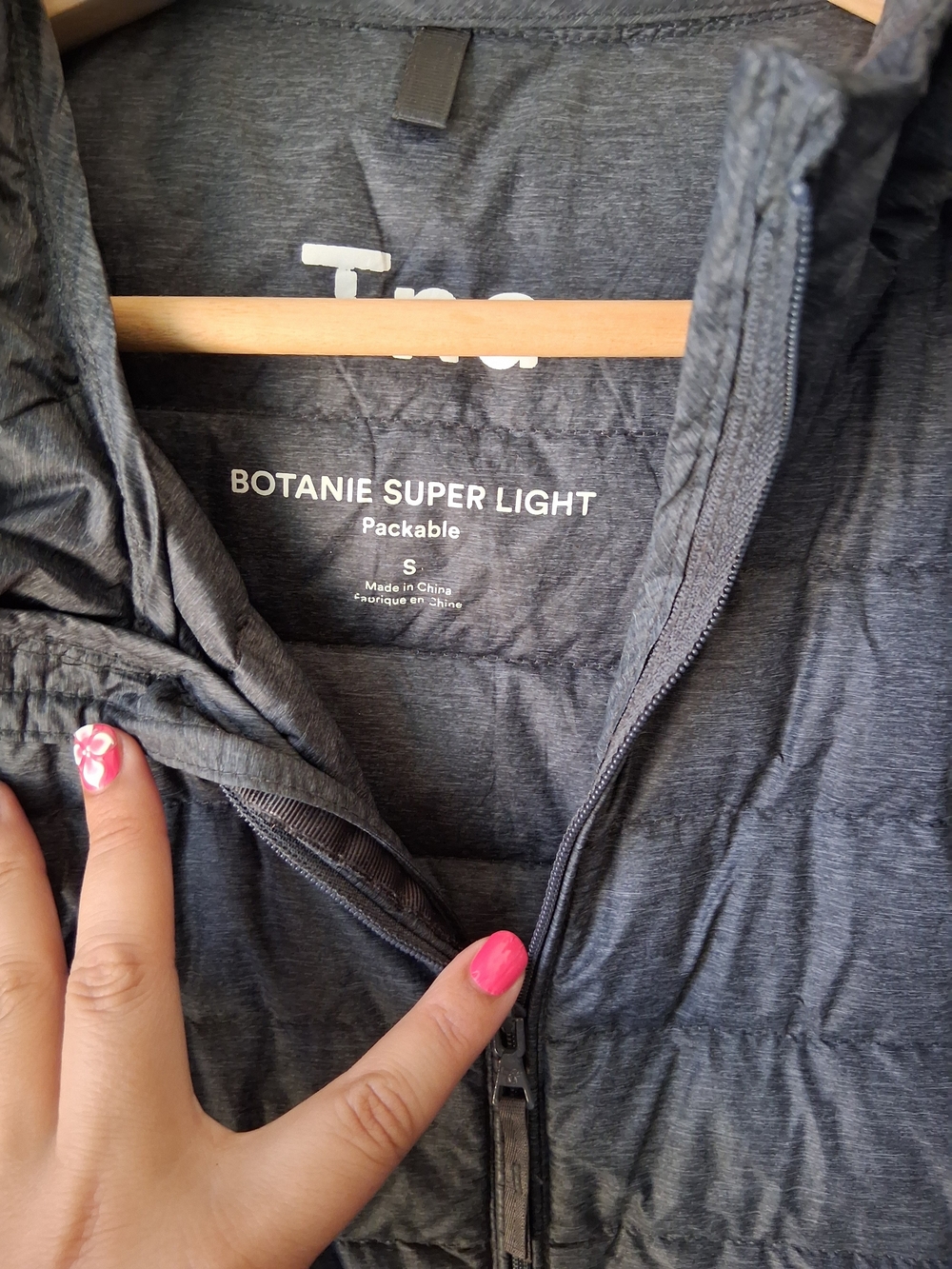 TNA Botanle Super Light Jacket - Charcoal